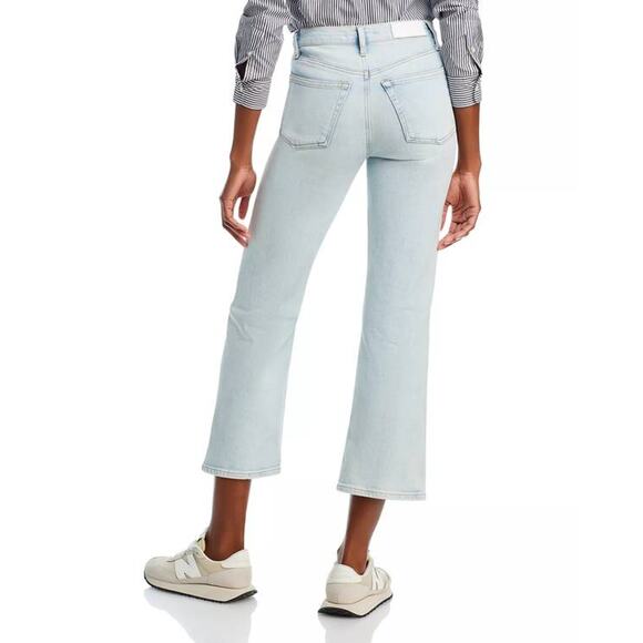 RE/DONE  70s High Rise Crop Bootcut Jeans in Vapor Wave 30 - Picture 4 of 4